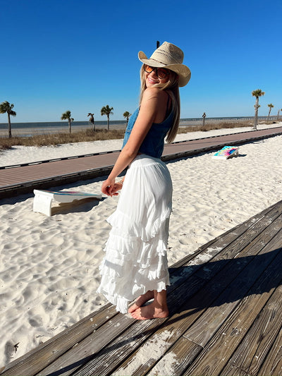 Grace In Every Step Tiered Maxi Skirt