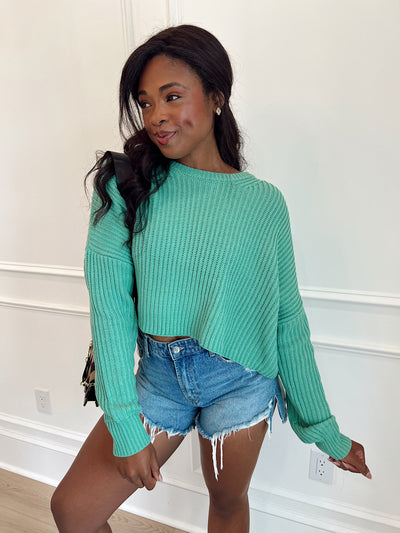 Keep It Chill Cropped Sweater