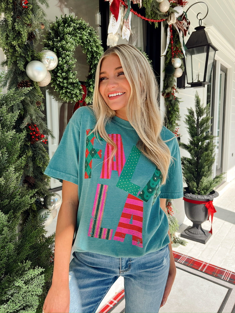 Fa La La Graphic Top