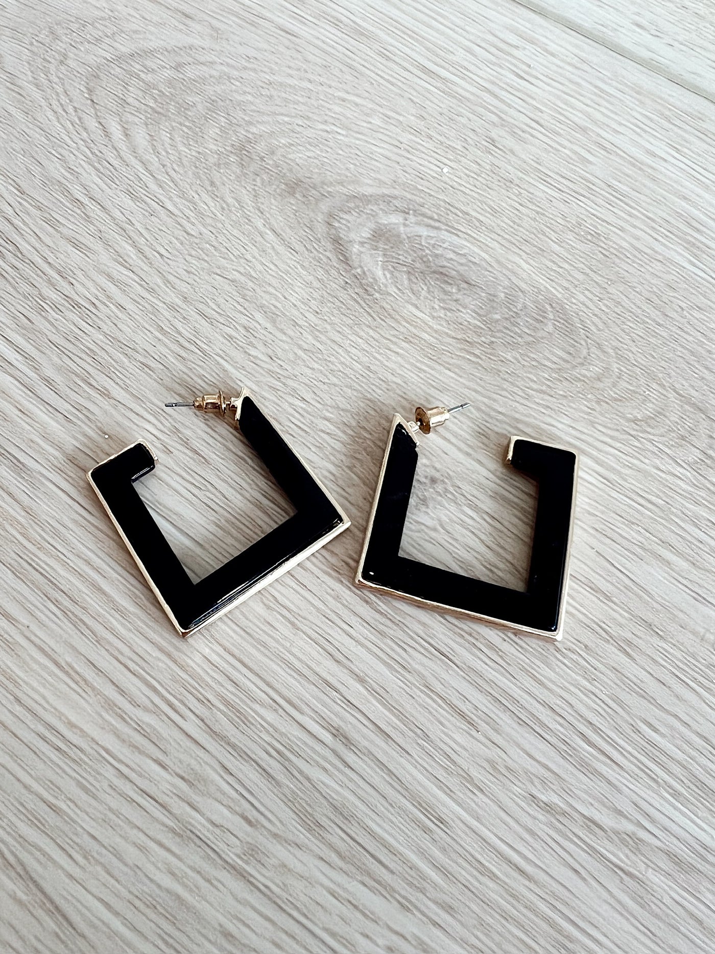Squared Away Hoop Earrings