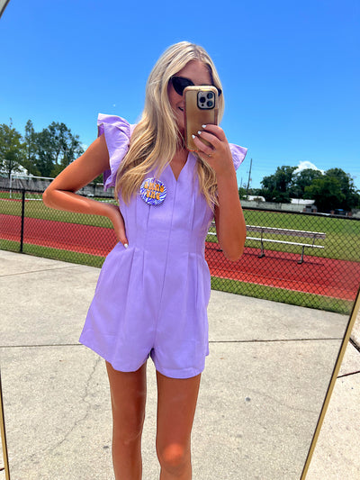 Half The Story Ruffled Romper