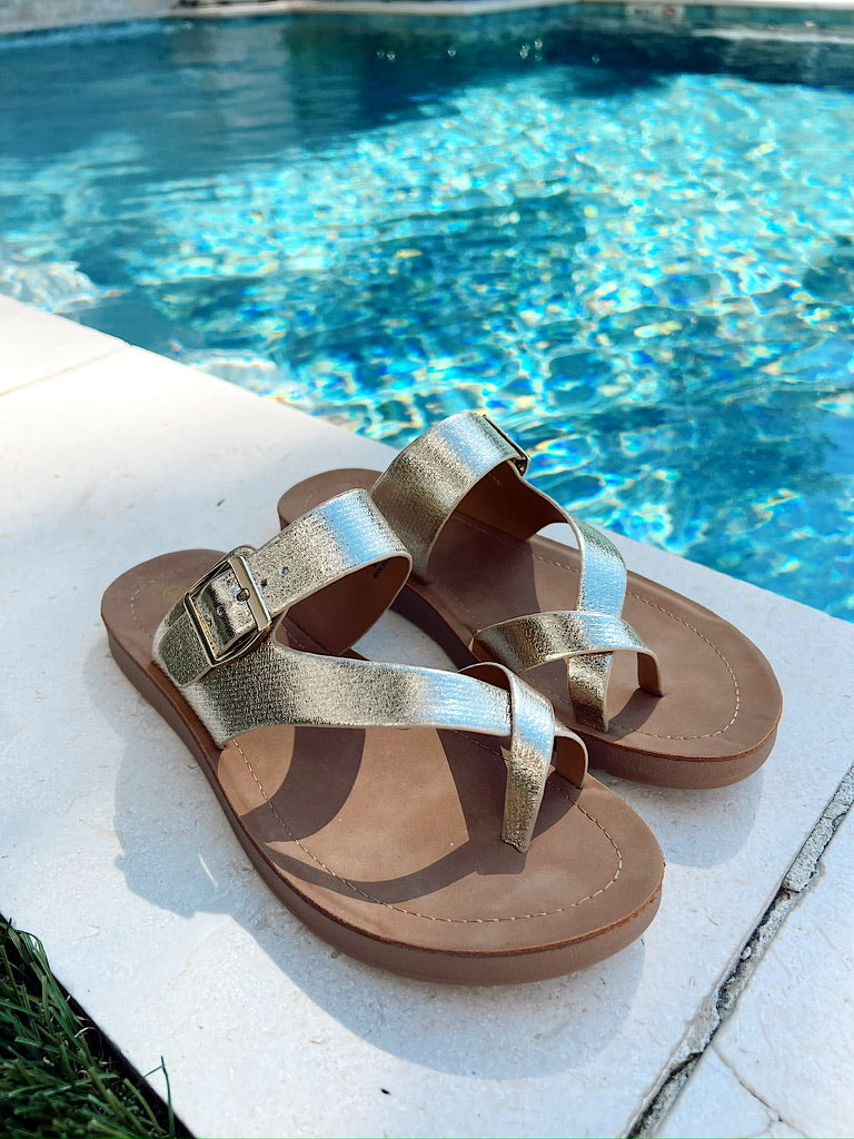 Summer Spritz Metallic Sandals