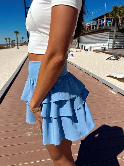 Where To Next Ruffled Skorts
