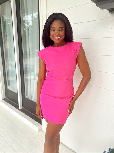 Over & Over Ruched Mini Dress
