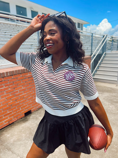 Relaxed Rhythm Striped Top
