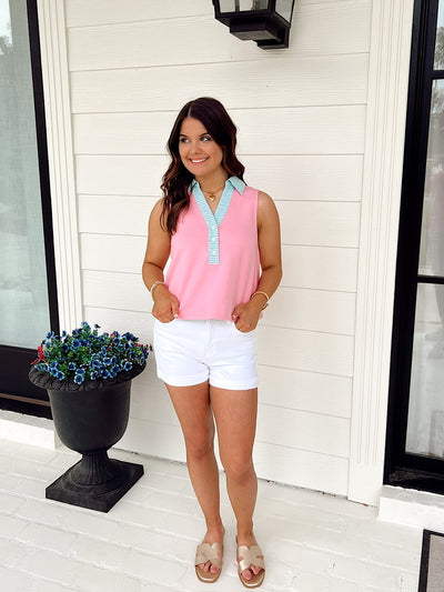 Between The Lines Sleeveless Top
