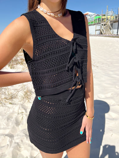 Flirty Beginnings Crochet Two-Piece Set