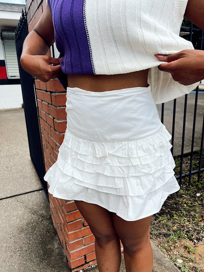 Savor Stillness Ruffled Skort