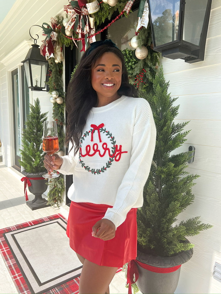 Clara Wreath Sweater Top