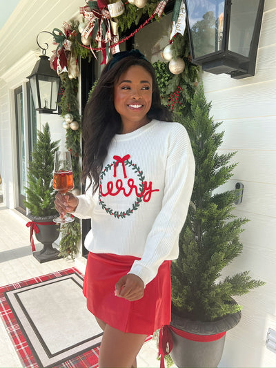 Clara Wreath Sweater Top