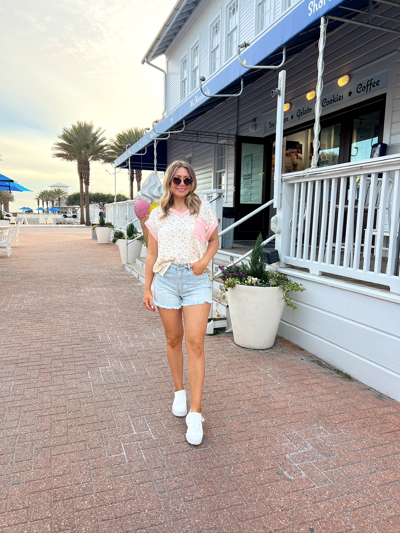 Radiate Good Vibes Floral Top