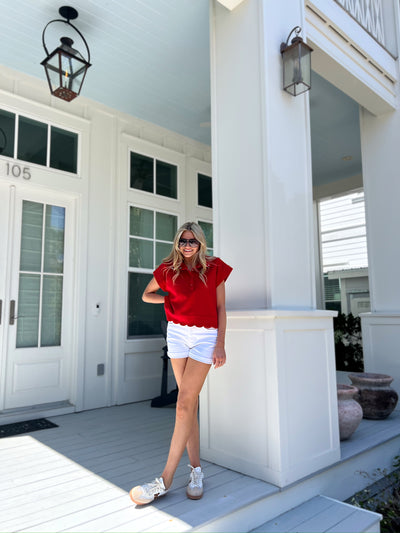 Endless Moods Scallop Top