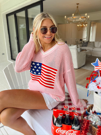 Let Freedom Ring Knit Sweater