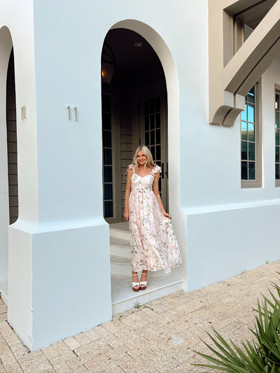 A Beautiful Feeling Floral Maxi Dress