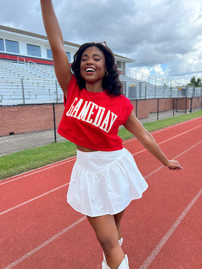 Gameday Cropped Terry Top