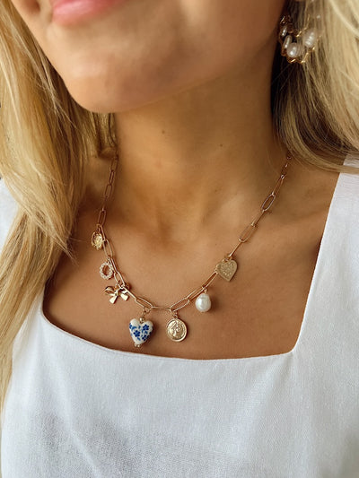 Modern Glow Charm Necklace