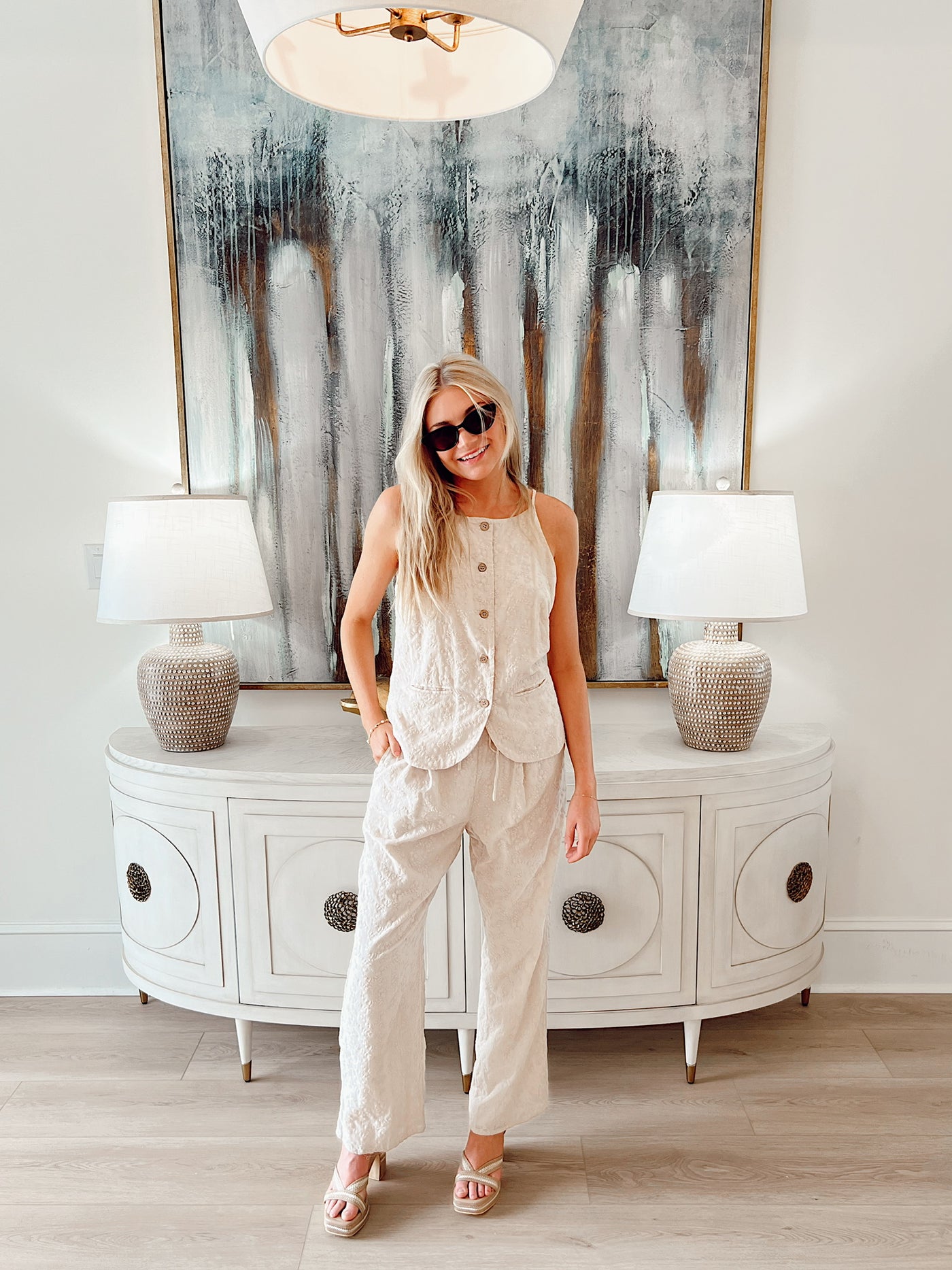 Summer Night Eyelet Pants