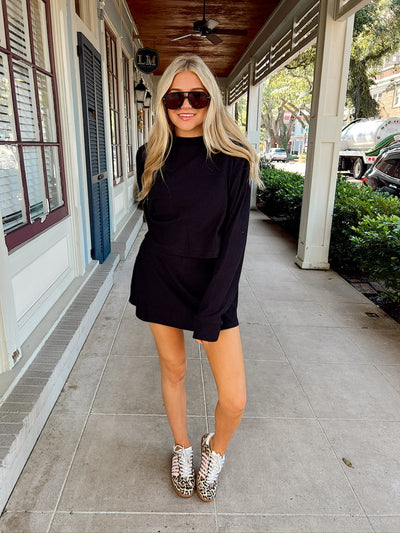 Restless Heart Ribbed Mini Skirt