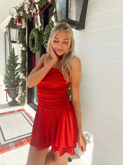 Irresistible Charm Strapless Mini Dress