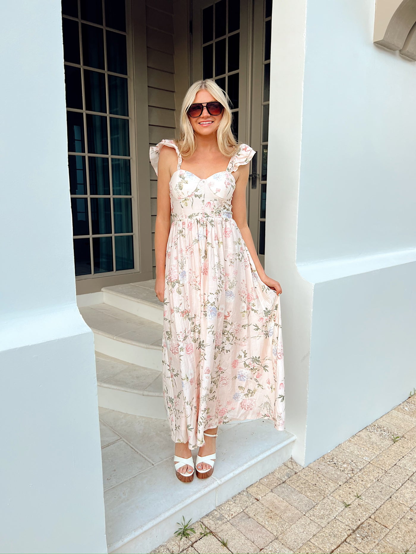 A Beautiful Feeling Floral Maxi Dress