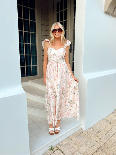 A Beautiful Feeling Floral Maxi Dress
