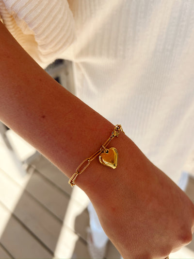 Battle For Love Heart Bracelet