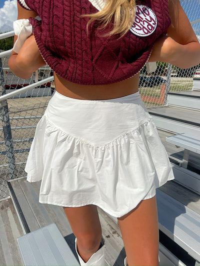 Grace And Flare Poplin Skirt