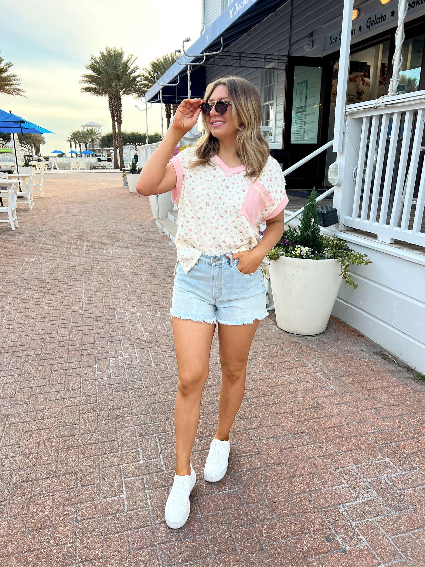 Radiate Good Vibes Floral Top