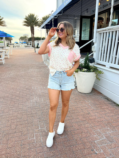 Radiate Good Vibes Floral Top
