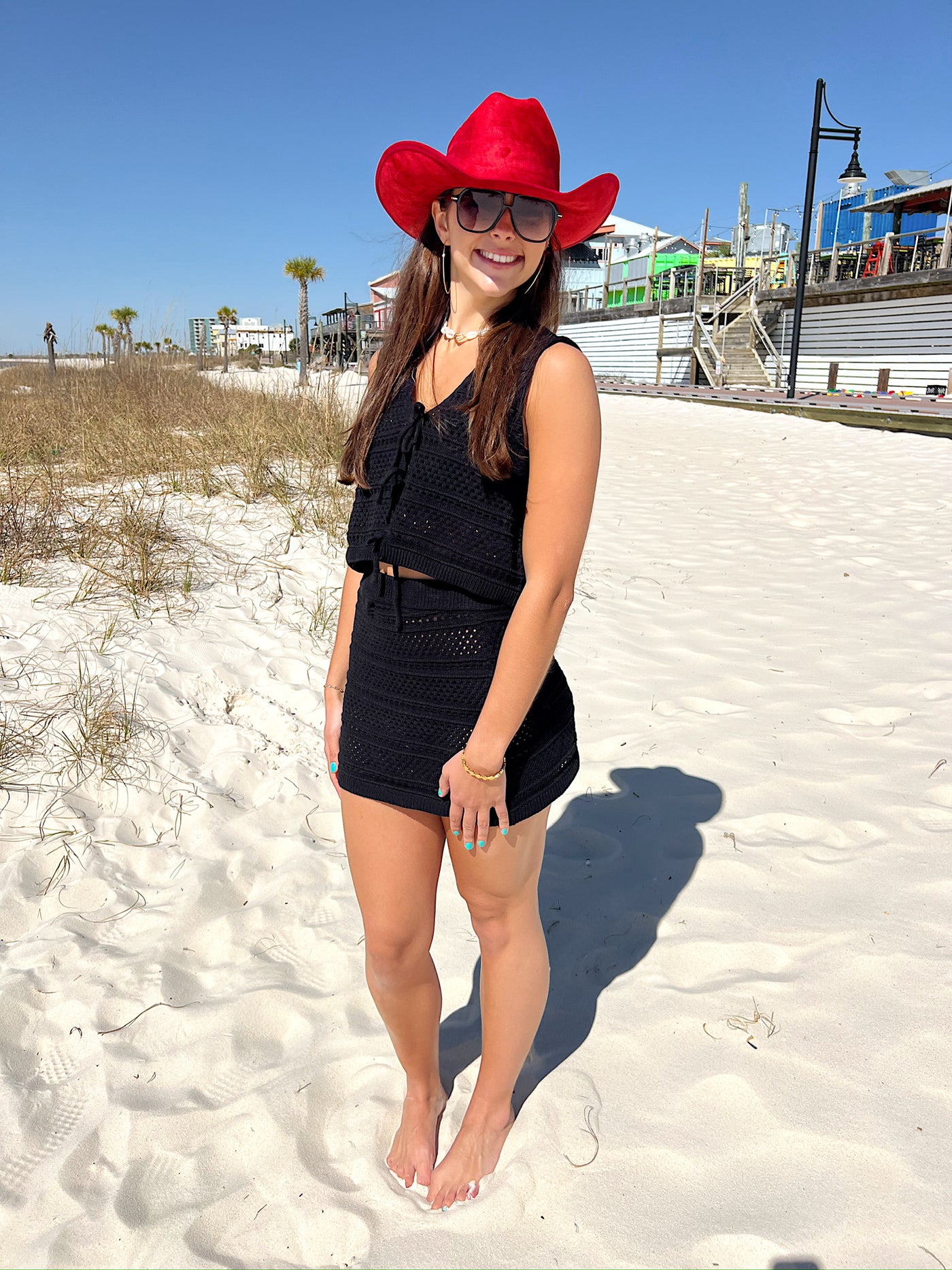 Flirty Beginnings Crochet Two-Piece Set