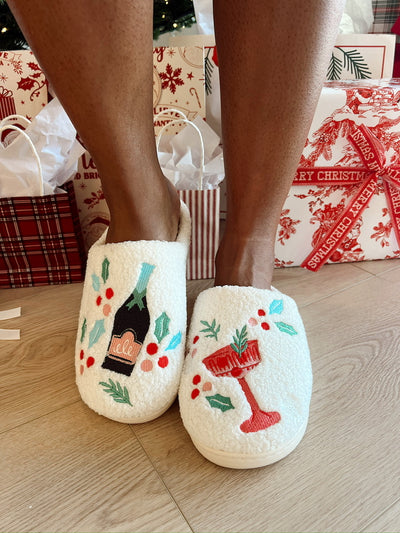Christmas Cocktails Slipper