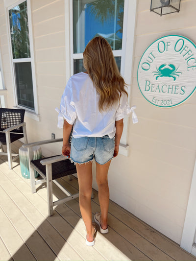 Perfectly Poised Poplin Top