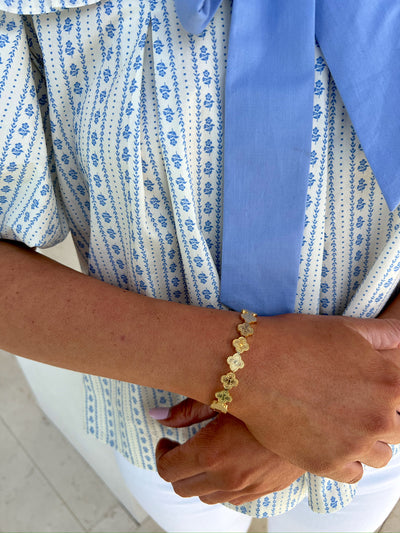 Quatrefoil Bangle Bracelet
