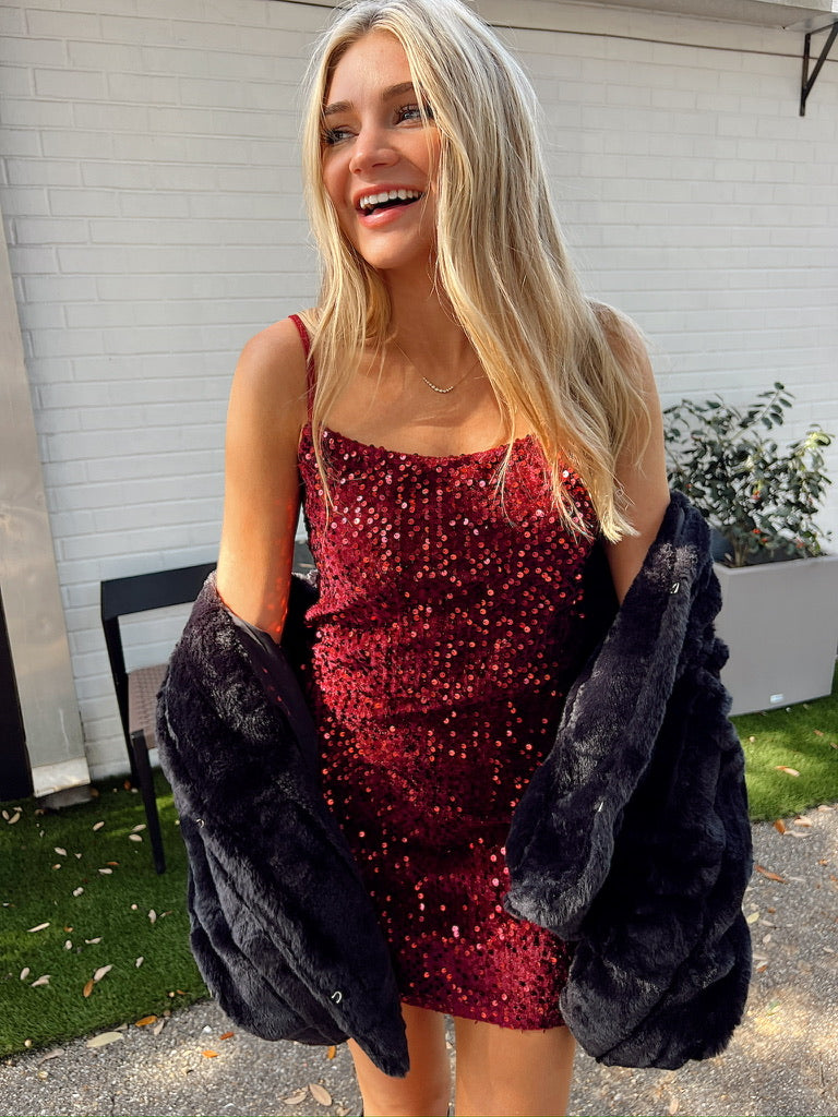 Glam Standard Sequin Mini Dress