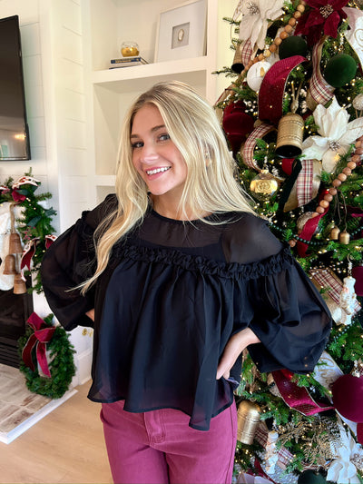 Calmly Chic Sheer Top