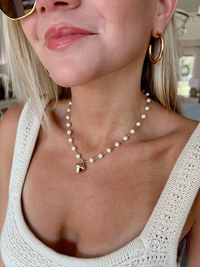 Whimsical Days Water Resistant Pearl Necklace