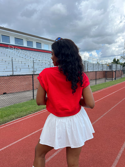 Gameday Cropped Terry Top
