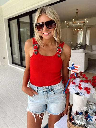 Love Somebody Western Buckle Bodysuit