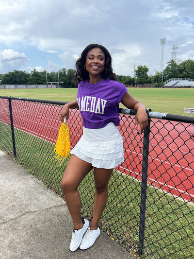 Gameday Cropped Terry Top