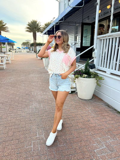 Radiate Good Vibes Floral Top