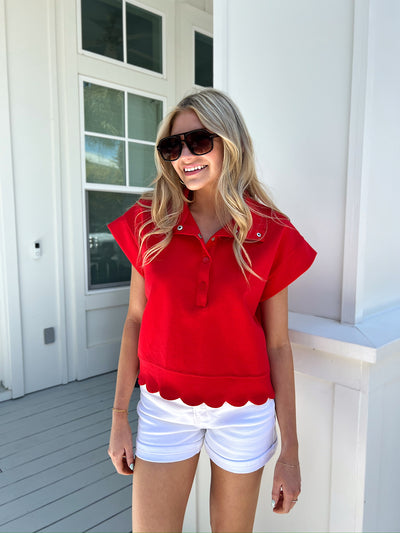 Endless Moods Scallop Top