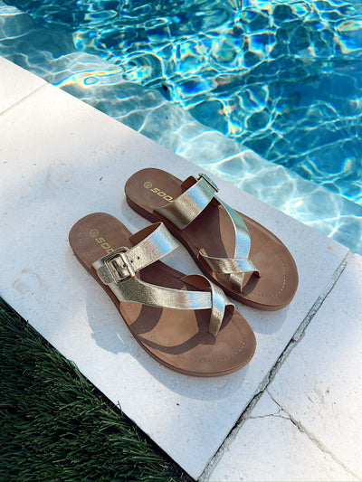 Summer Spritz Metallic Sandals