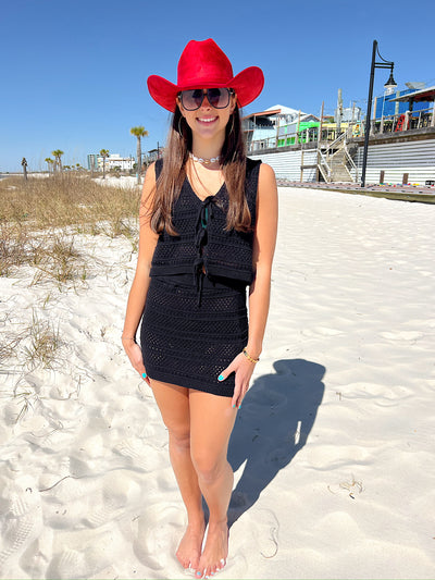 Flirty Beginnings Crochet Two-Piece Set