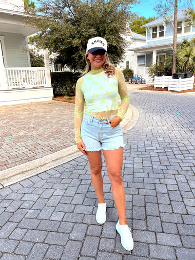 Kick It With Me Mesh Top