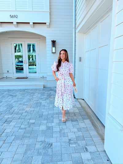 Leaving You Breathless Floral Midi Dress