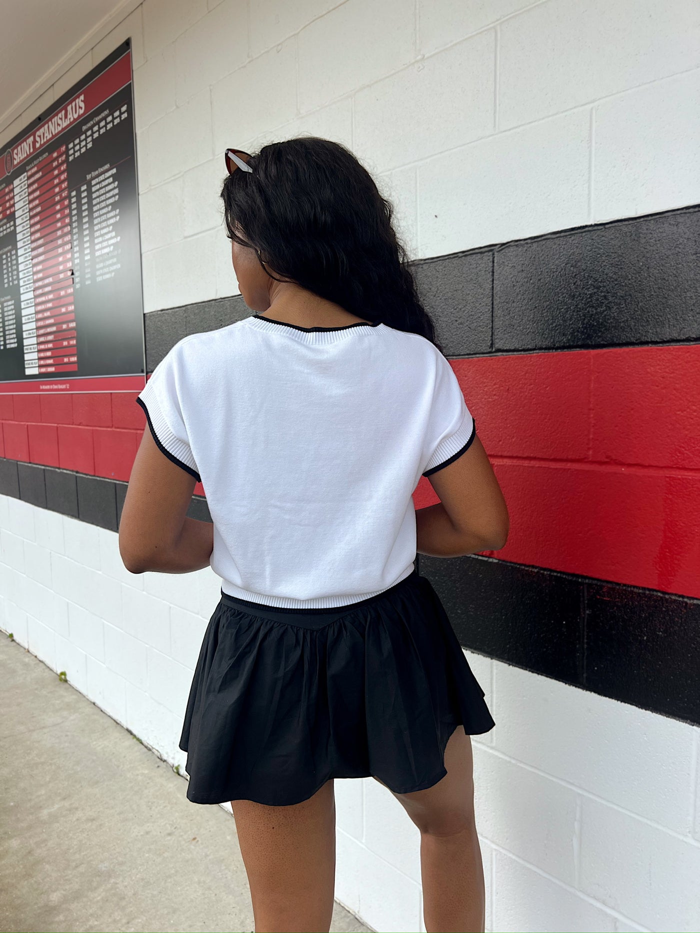 Grace And Flare Poplin Skirt