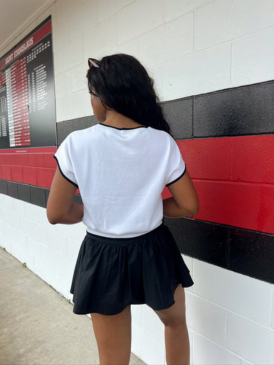 Grace And Flare Poplin Skirt