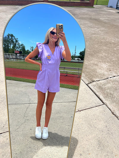 Half The Story Ruffled Romper