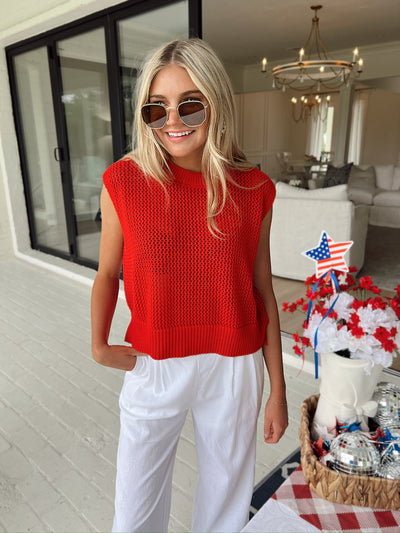 Feelin' Confident Sheer Knit Top