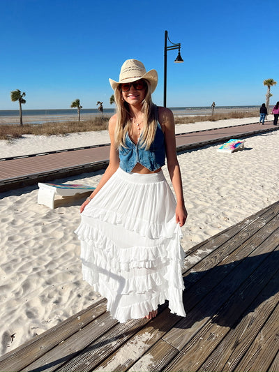 Grace In Every Step Tiered Maxi Skirt
